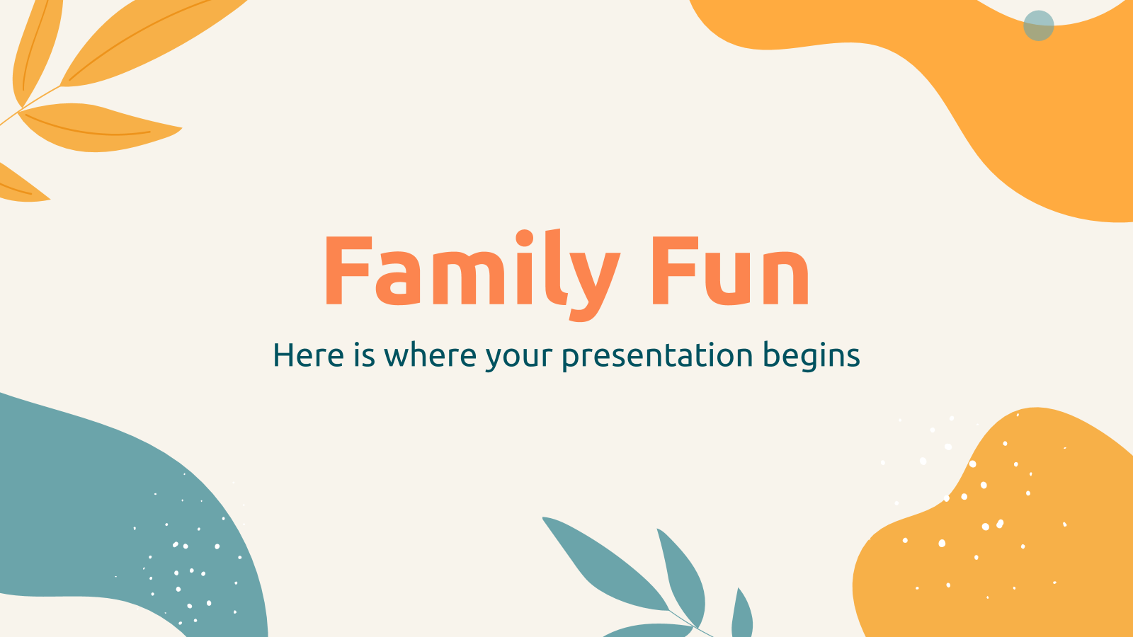 家庭娱乐PowerPoint模板